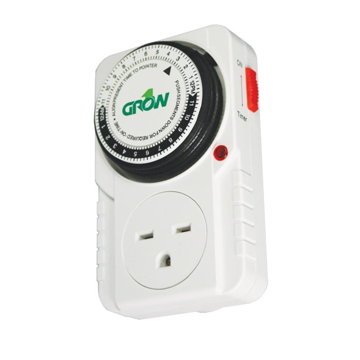 Grow1 240V Single Outlet Mechanical Timer