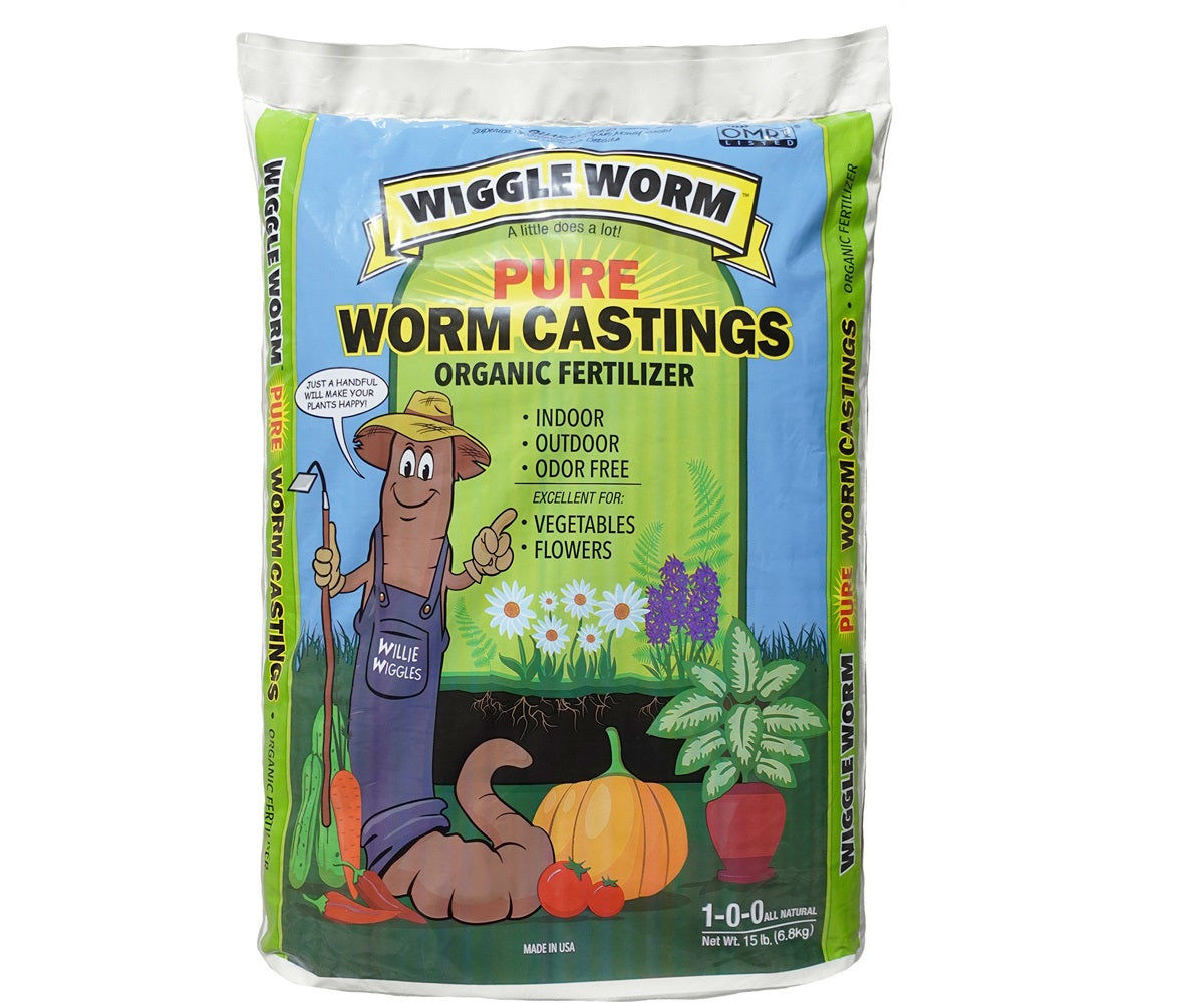 Wiggle Worm Pure Worm Castings Organic Fertilizer